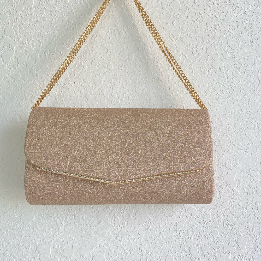 Classic Elegant Vegan Leather Envelope Clutch Bag, Evening Bag